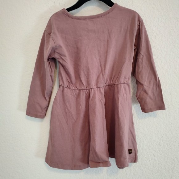 Tea Collection 3 3T Dress Long Sleeve Skater Twirl Floral Fall Winter - Picture 3 of 6